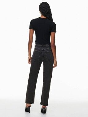 AGOLDE '90s Pinch Waist Jean 28W In Black Tea